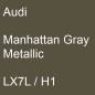 Preview: Audi, Manhattan Gray Metallic, LX7L / H1.